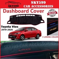 Toyota Vios 2019-2026 Dashboard Cover Anti Slip Dashboard Mat High Quality
