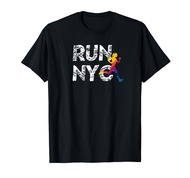 NYC Running woman, New York Runner, Marathon , half, 10k 5k T-Shirt