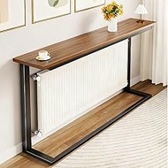 Home Radiator Cover Shelf, Pine Wood Storage Shelves, Router Cabinet with Rustresistant Steel Legs, 