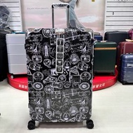 Cougar 美洲豹 髮絲紋鐵灰色 行李箱ABS+PC、鋁合金拉桿、TSA海關鎖、專利萬向減震輪 (29吋）黑色郵戳