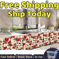 【Free Shipping】HTC Lababo Kitchen Curtain Short Curtain 100*70cm Cover Cabinet Curtain Sink Curtain 