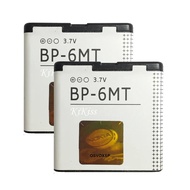 แบตเตอรี่แท้ BP-6MT สำหรับ Nokia bp-6mt N81 N82 E51 N81-8G E51i 6720 6720C 6MT BP ความจุแบตเตอรี่ 10