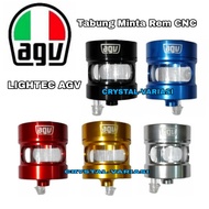 CNC Brake Fluid Tank Lightec AGV Tube BIG/AGV CNC Lightec Master Brake Fluid Tank Mio Motorcycle Bra