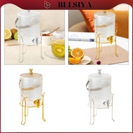 blesiya Beverage Dispenser with Spigot Cold Water Jug Water Drink Dispenser with Stand
