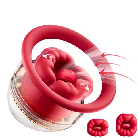 Big Mouth Breast Massager Vibrator Breast Teasing Tongue Licking Clitoral Stimulator Female Stimulat