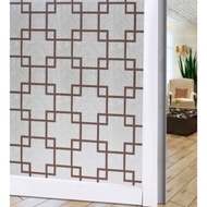 Gratis Ongkir - Sticker Kaca Motif 90cm x 100cm / Stiker Kaca Rumah / Sandblast / Sticker Kaca Motif