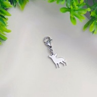 吉娃娃小吊飾- 狗狗剪影系列-抗敏醫療鋼