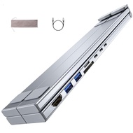 อะลูมินัมอัลลอย USB3.0 8 In 1 Type C 4K ชนิด C ชนิด C PD100W ชาร์จ SDTF สำหรับแล็ปท็อปเดสก์ท็อปอุปกร
