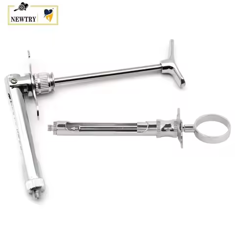 Multi-type Dental Surgery Anesthesia Aspirating Gun Syringe Stainless Steel Dentistry Oral Surgical 