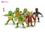 Geral 6pcs/lot Teenage Mutant Ninja Turtles TMNT Mini Figures Action Figures Toy Juguetes 1998 Set