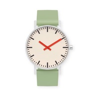 BIJOUONE彼樹灣 B50系列 紅色指針 綠色系硅膠表帶 靜音防水手錶