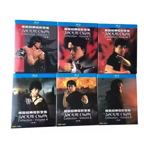 BD Blu-ray Disc Jackie Chan Classic Movies 1-6 Series Complete Works Chinese and Guangdong Bilingual