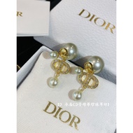 Pearl Pig Nose Tassel Stud Earrings Diamond Full Diamond Drop Beads 7LZ4