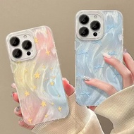 手机壳phone case晕染星星iPhone15苹果12手机壳11promax透明XR羽纱14Plus小众7/8现货 热卖 Ready Stock6.23