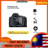 🔥READY STOCK🔥PROOCAM SPN-D3500 GLASS SCREEN PROTECTOR FOR NIKON D3500 D3400 D3300 D3200