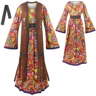 Halloween cos Retro 70s Disco Hippie cosplay Costume cosplay Stage Costume