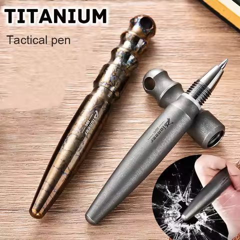NEW Titanium Portable EDC Tactical Pen Mini Self Defense Window Breaking Pen Outdoor Camping Titaniu