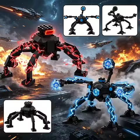 Omnidroids V9 Robot Building Blocks Set, Science Fiction Movie Mecha Action Figures Model Assembly T
