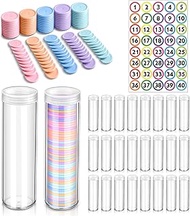 24 Count Coin Jars with 500 Behavior Tokens Classroom Reward Set, Kids Token Classroom Management To