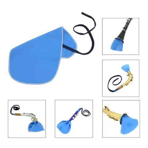 Sax Cleaning Cloth Soft Rag Instrument Cleaner Cloth Pull Through Cloth Clarinet Saxophone Cleaner C