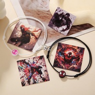 2Pcs Fashion Spider Man Bracelet Set Gwen and Miles Spider Man Spider Girl Me and Who Magnetic Brace