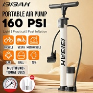BB-AK Bicycle & Motorcycle Air Pump 160 PSI - Car Air Pump FREE Valve Air Hose