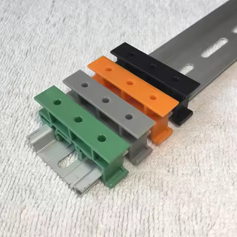 2pcs PCB 25mm DIN Rail Mounting Adapter Circuit Board Bracket Holder Carrier Clips Control Board Ada