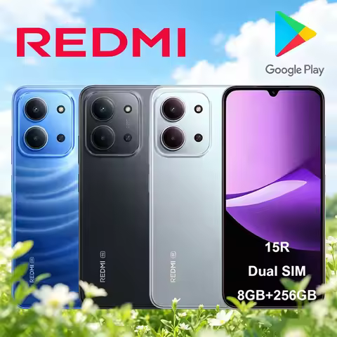Global REDMI 15R 5G Mobile Phone AI Camera 5000mAh Long Standby 6.72 Inch Screen Dual SIM Unlocked P