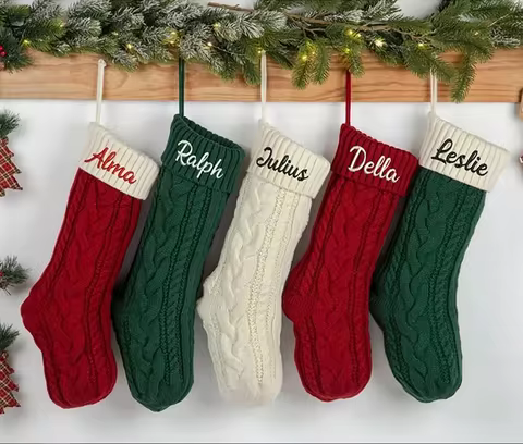 Personalized Christmas Stockings Custom Embroidered Christmas Stocking Monogram Stocking Christmas G