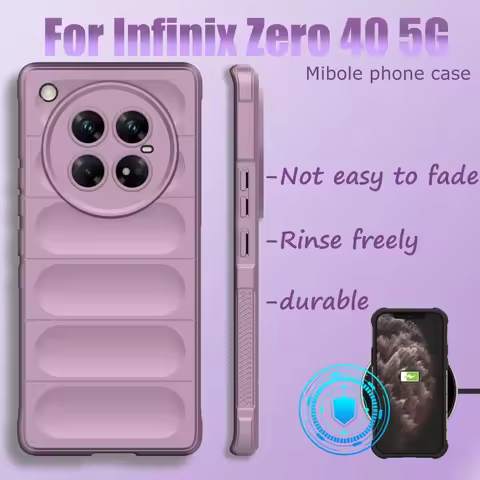 For Infinix Zero 40 5G Case for Infinix Zero40 5G Cover Shell Shockproof Silicon Bumper Capa Back Ph