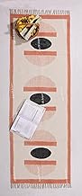ARTS OF JAIPUR 9x12 Ft Salmon Cotton Runner Rugs, Home Decorative Area Rugs, Farmhouse Decorative Bo