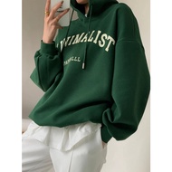 [S-7XL] Women's Hoodie Jacket, Korean Style, Print Motif, Oversize, Jumbo, Big Size, Size SML XL XXL