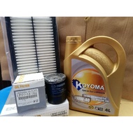 MAZDA 6 2.5 NON-SKYACTIV OIL FILTER + AIR FILTER + KOYOMA 10W40 SEMI SYNTHETIC ENGINE ENGINE OIL