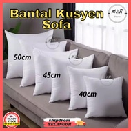 Premium Quality Sofa Pillow Only Inner Cushion 40cm/45cm/50cm Bantal Sofa Pillow Throw Square Bantal Baling 4 Segi Putih
