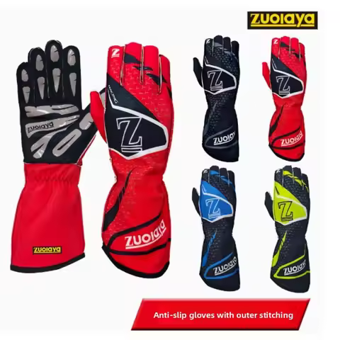 New Auto Car Racing Gloves Breathable Motocross Karting Racing Gloves Silicone Non-slip Men Go Kart 