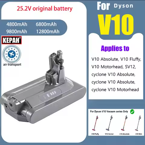 25.2V Battery for Dyson SV12 V10 Absolute Fluffy Cyclone Animal Pro Total Clean Battery Handheld Vac