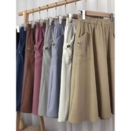 PREMIUM PLAIN SKIRT FOR WOMEN MUSLIM WOMEN'S SKIRT/ LONG PLAIN SKIRT/ SKIRT WOMEN SKIRT LONG SKIRT