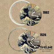 7S26 7002 Kagawa Wave Seiko Mode Dial Minute Track Watch Dial