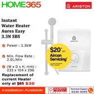 Ariston Instant Water Heater Aures Easy 3.3N SBS