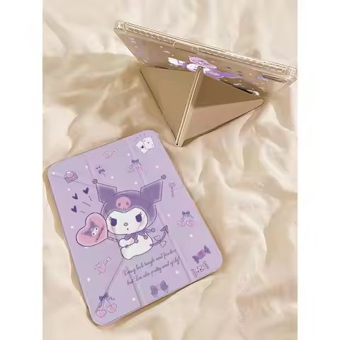 iPad Case Sanrio Kuromi Hello Kitty For iPad 7 8 9 Air 6 Pro 11 Mini 7 A16 Anti Bend Shockproof New 