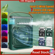 Read Stock 3 In 1 Portable Air Cooler Conditioner Fan Humidifier Purifier Aircond Mist Cooler 7 Light Kipas Mini