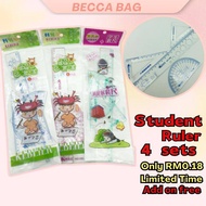 💕Add on free💕ruler cute ruler triangle ruler metal ruler long ruler ruler kids ruler aesthetic