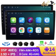 【4G+64G】TS18 Octa Core Android Car Radio Stereo Bluetooth 2Din Multimedia MP5 MP3 Player Support Wir