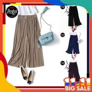 FST Plus Size Plain Pleated Palazzo Pants /Palazzo Berlipat Labuh Besar [AM 980]