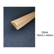 DS44 Wood Wainscoting/Wood Moulding Wainscot/Bingkai Kayu/DIY Accent Wall - Premium Kayu Nyatoh 100% Solid Wood