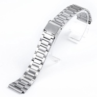 LANGLEY Watch Band for Casio F-91W 18mm Stainless Steel Strap for F105 F108 A158W A168 AE1200 AE1300 Replacement Watchstrap Metal Band