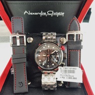 Jam Tangan Pria Merek Alexandre Christie AC 6163 Original 46mm Fullset