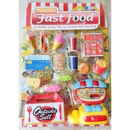 Burger Toy Fast Food Shop | Mainan Burger Fast Food Shop