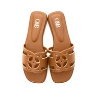 O&B รองเท้าหนังแพะ รุ่น OANDB SANDALS IN SEPIA BROWN-11148CG00592F_C3BRXX Sepia Brown 41