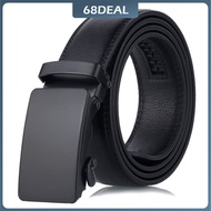 [Johor Stock] Men Leather Belt Genuine Leather Automatic Buckle Belts Formal Tali Pinggang Kulit Lel